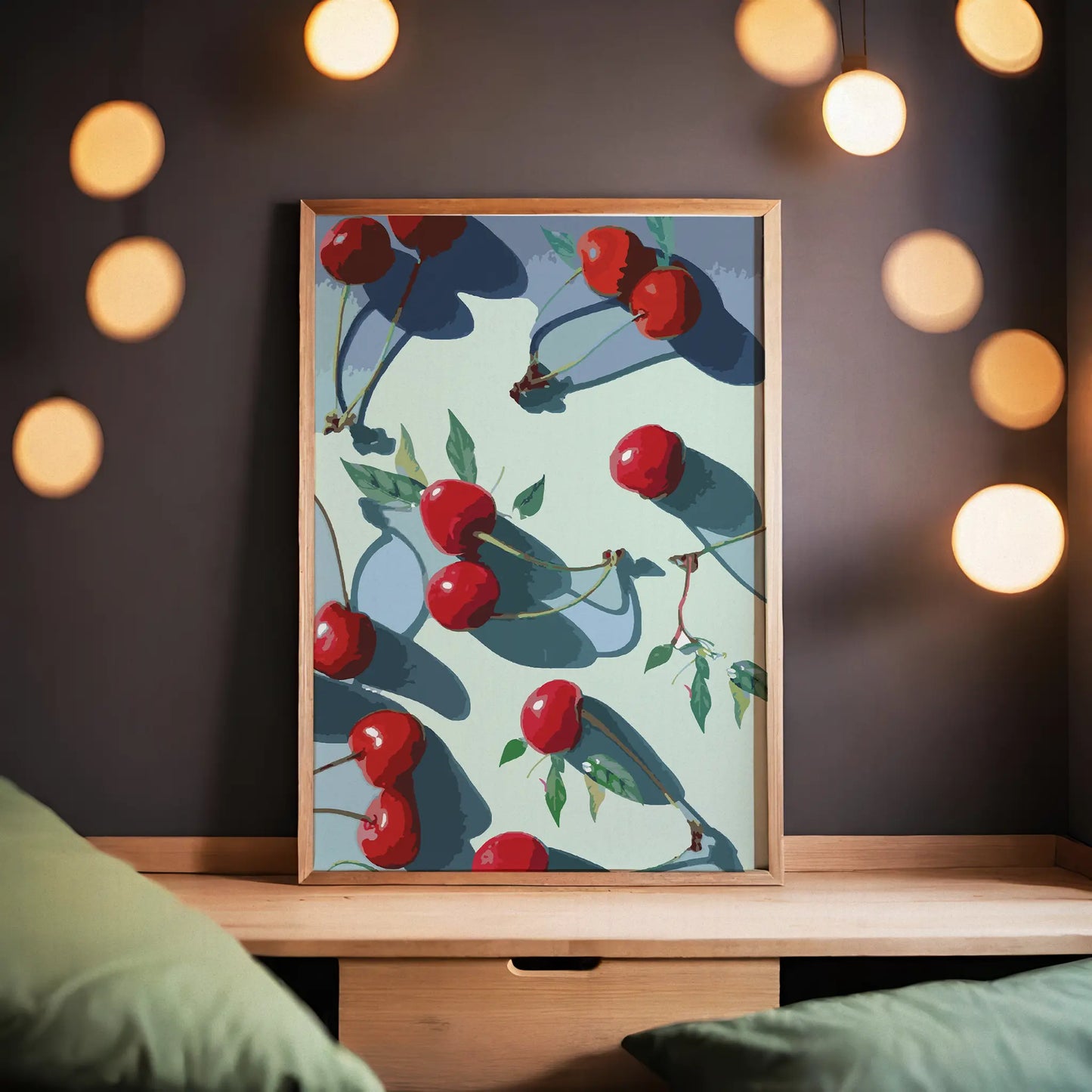 Cherry Pattern Wall Art